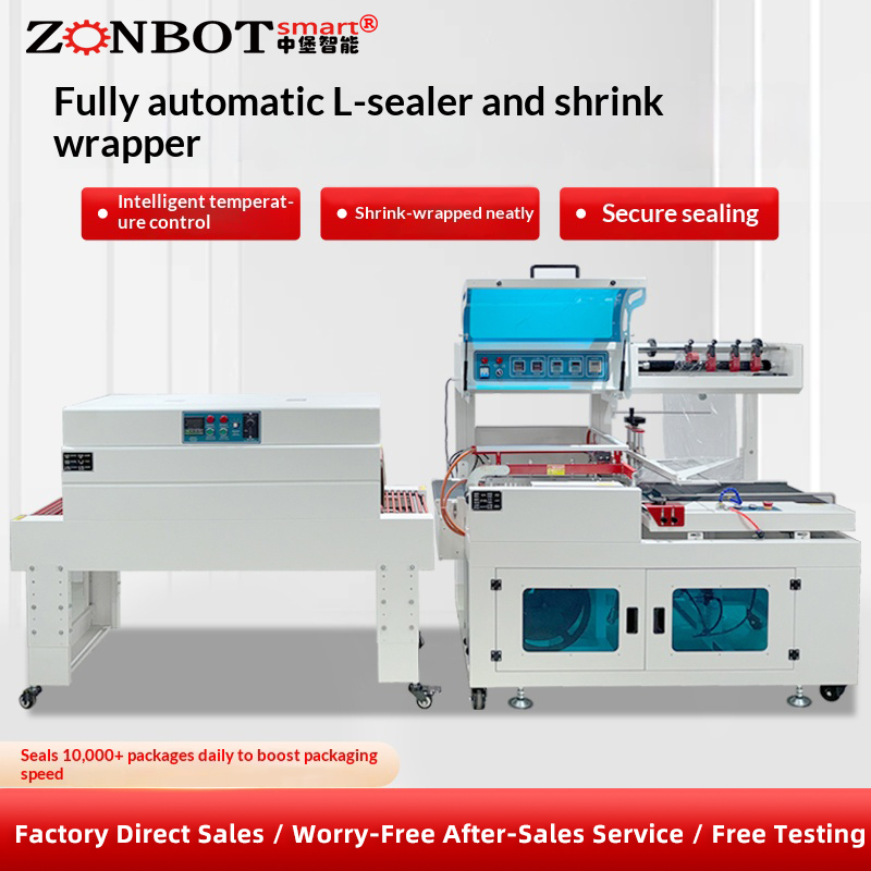 Automatic Sealing, Cutting and Heat Shrink Packaging Machine